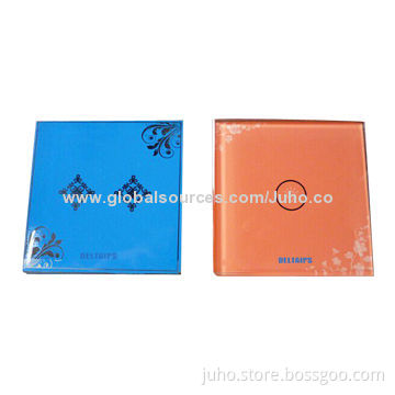 2 gang glass intelligent light switch touch panel
